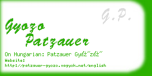 gyozo patzauer business card